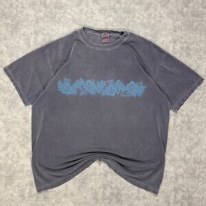 VTG Anvil Hawaii Kona floral graphic dyed faded casual tshirt mens XL